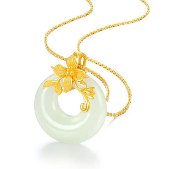 Bodhi Stones Tibetan White Jade Calm Necklace