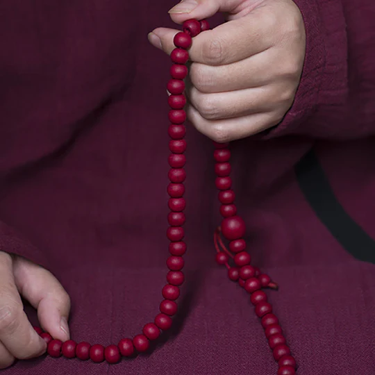 Bodhi Stones 108 Mala Beads Natural Abelia Biflora Wood Protection Bracelet