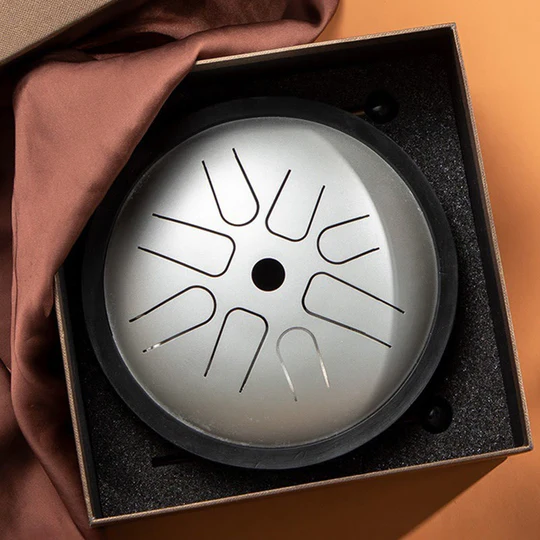 Bodhi Stones Steel Tongue Drum Sound Healing Yoga Meditation Drum Kit 8 Note 6 Inch Percussion Instrument