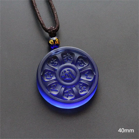 Bodhi Stones Liuli Manjusri Lotus Enlightenment Necklace