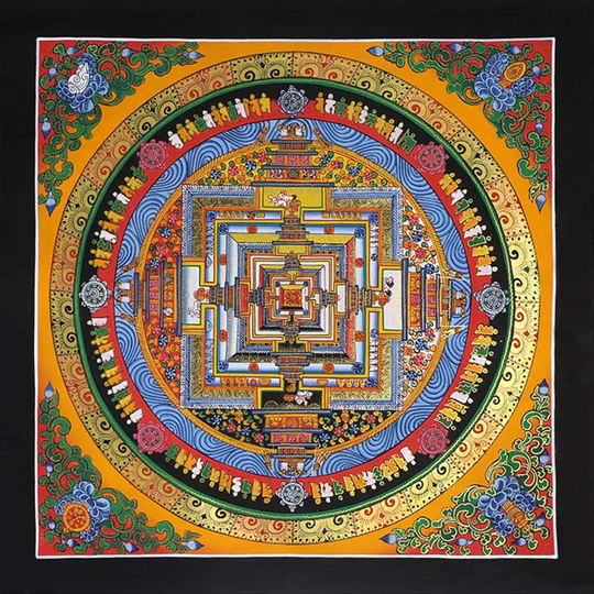 Bodhi Stones Tibetan Thangka Painting Blessing Handmade Decoration