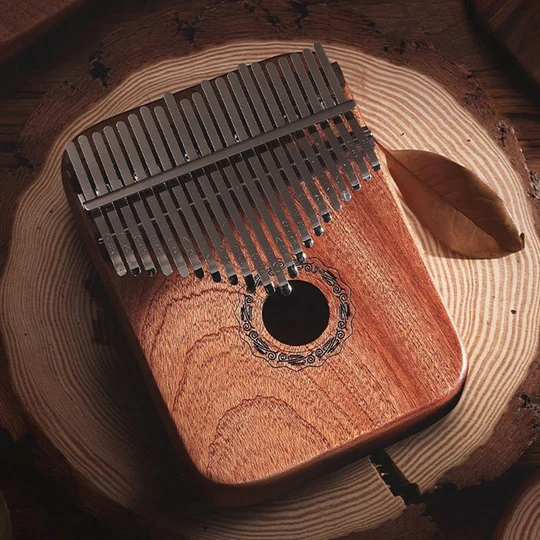 Bodhi Stones 21 Keys Kalimba Thumb Piano Yellow Sandalwood Portable Finger Piano