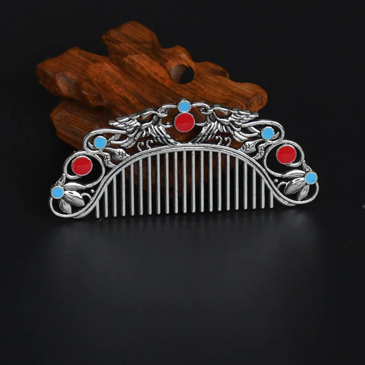 Bodhi Stones Lucky Dragon Phoenix Protection Strength Comb